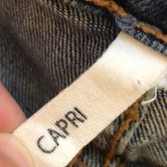 Rag & Bone Gunner Distressed Light Wash Capri Jeans Size 29 - Picture 11 of 13